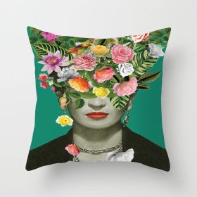 New Self-painted Cushion Cover Pillowcase (Option: DRD8015-45x45cm)