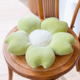 Bed and Breakfast Cushion Small Daisy Petal Cushion (Option: Green cherry blossom-40cm)