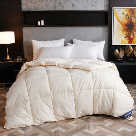 Down Duvet, Winter Duvet, Goose Down Duvet Core, Air Conditioner (Option: Creamywhite-200x230cm-8)