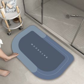 Bathroom Absorbent And Quick-drying Floor Mat (Option: Himalayan haze blue-40X60-1PCS)