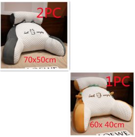 Sofa Fluffy Cushion Luncheon Pillow Triangle Reading Cushion Bedside Soft Large Backrest Lumbar Cushion Office Chair Cushion (Option: Set37)