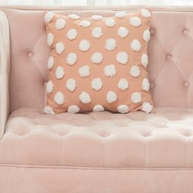 New Nordic Moroccan Tufted Dots Pillow Cover Home (Option: Pink White-45x45cm)