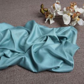 100s Tencel Square Pillow Cushion Solid Color Sofa Pillow Cover (Option: Lake Blue-45 X45cm Without Core)